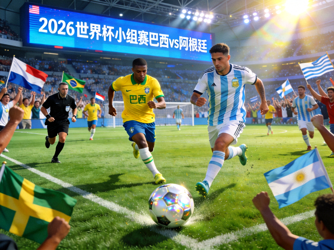 2026世界杯小组赛巴西vs阿根廷比赛场景渲染图